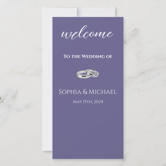 Lila Hochzeiten und Hochzeiten (Vorderseite)