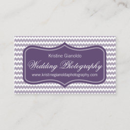 Lila Hochzeits-Fotograf-Geschäfts-Karten Visitenkarte