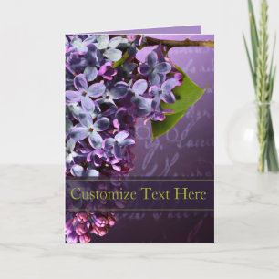 Lila Hochzeits- und Ereignis-Ankündigungskarte Ankündigung