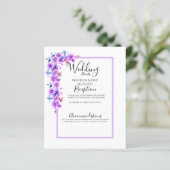 Lila Hochzeitsdetails für Wasserfarben (Stehend Vorderseite)