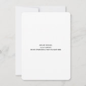 Lila Hochzeitseinladung Einladung (Rückseite)