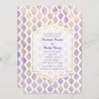 Lila Hochzeitseinladungen in Marokko