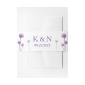 Lila Hochzeitseröffnungsband Einladungsbanderole (Vorderseite Beispiel)