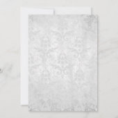 Lila Hochzeitsessen der Drachenfliege - Einladung (Rückseite)