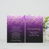 Lila Hochzeitsfeier am Himmel (Stehend Vorderseite)