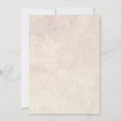 Lila Hochzeitsfeier Einladung (Rückseite)