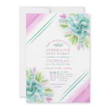 Lila Hochzeitsfeiern mit einem durchsichtigen Aqua