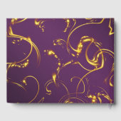 lila Hochzeitsguestbook, festliche Dekoration Gästebuch (Rückseite)