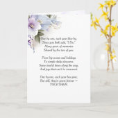 Lila Hochzeitsjubiläum Karte (Gelbe Blume)