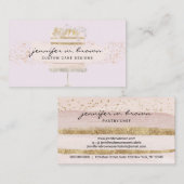 Lila Hochzeitskuchenservice Visitenkarte (Vorne/Hinten)