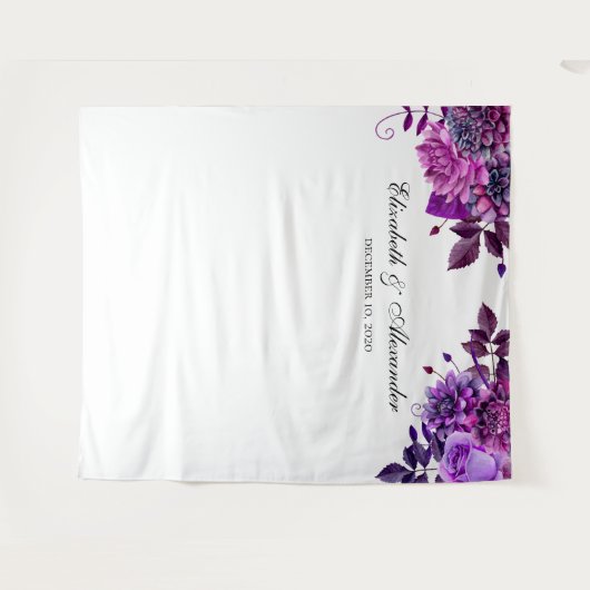 Lila Hochzeitslandschaft. Hintergrund Wandteppich (Vorderseite (Horizontal))