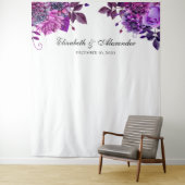 Lila Hochzeitslandschaft. Hintergrund Wandteppich (Beispiel)