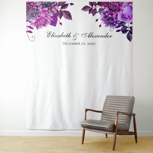 Lila Hochzeitslandschaft. Hintergrund Wandteppich (Beispiel)