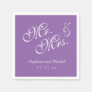 Lila   Hochzeitspapier Napkins Serviette