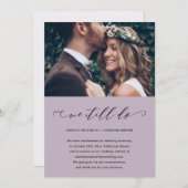 Lila Hochzeitspause machen wir noch immer Foto Ankündigung (Vorne/Hinten)