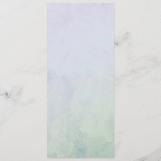 Lila Hochzeitsprogramm für Hydrangeas Programm (Rückseite)