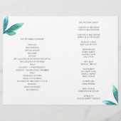 Lila Hochzeitsprogramm gefaltet. Lilac Blume (Rückseite)