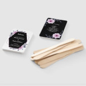 Lila Hochzeitsprogramm in elegantem geometrischem Fächer (Non-assembled)