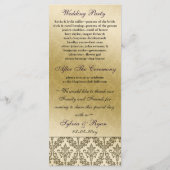 lila Hochzeitsprogramm Programm (Rückseite)