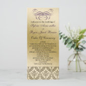 lila Hochzeitsprogramm Programm (Stehend Vorderseite)