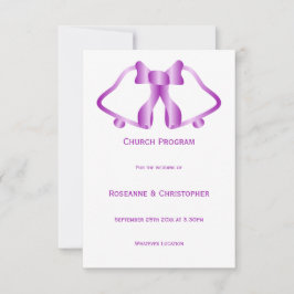 Lila Hochzeitsprogramme