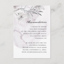 Lila Hochzeitsunterkünfte in Aquarell