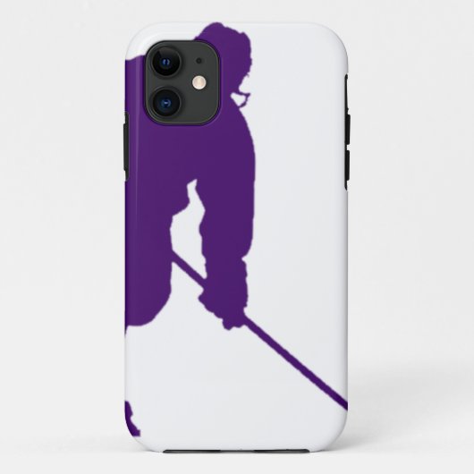 LILA HOCKEY-SPIELER Case-Mate iPhone HÜLLE (Rückseite)