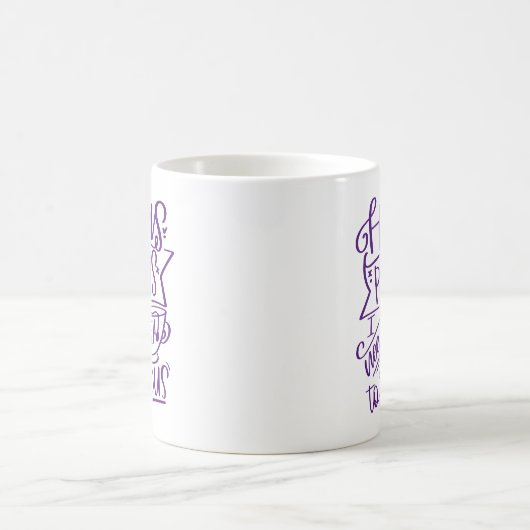 Lila Hocus Pocus I Need Tee Kaffeetasse (Mittel)