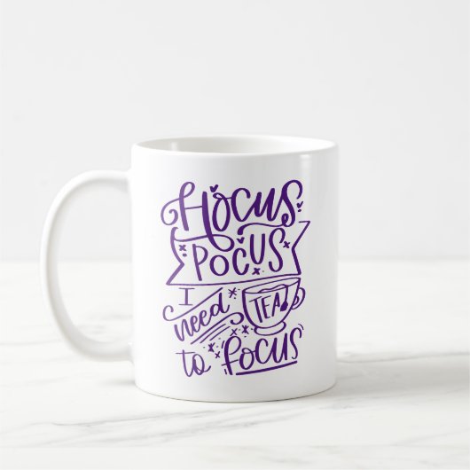 Lila Hocus Pocus I Need Tee Kaffeetasse (Links)