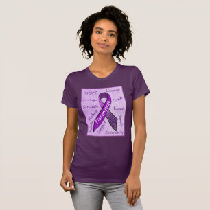 Lila Hoffnung Fibromyalgie Damen Shirt