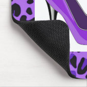 Lila hohe Fersen-Mausunterlage Mousepad (Ecke)