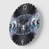 Lila Hole Große Wanduhr (Winkel)
