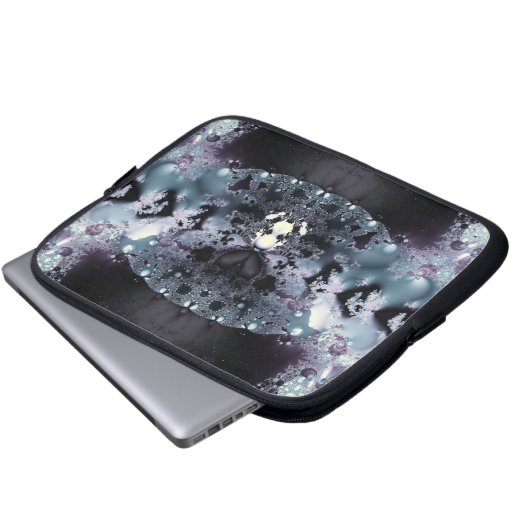 Lila Hole Laptopschutzhülle (Vorne Knopf)
