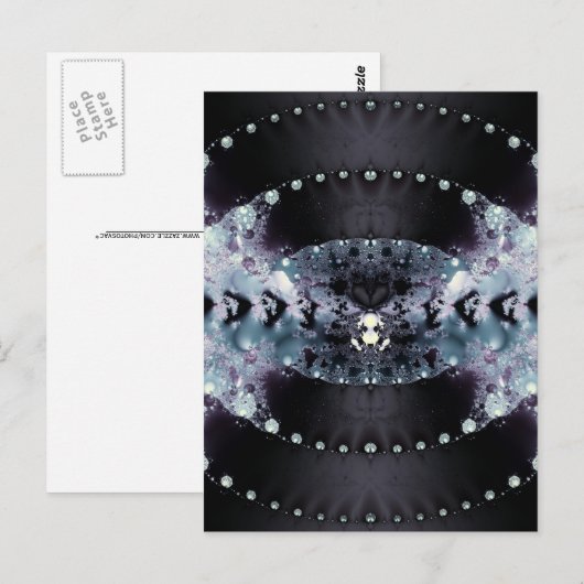 Lila Hole Postkarte (Vorne/Hinten)