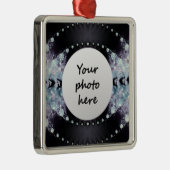 Lila Hole Silbernes Ornament (Rechts)