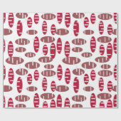 Lila Holey Ovals Geschenkpapier (Flach)