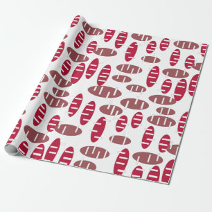 Lila Holey Ovals Geschenkpapier
