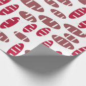 Lila Holey Ovals Geschenkpapier (Ecke)