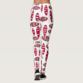 Lila Holey Ovals Leggings (Rückseite)