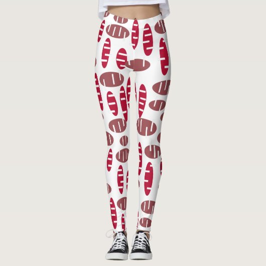 Lila Holey Ovals Leggings (Vorderseite)