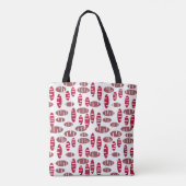 Lila Holey Ovals Tasche (Rückseite)