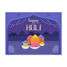 Lila Holi Night, Farbpulver