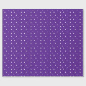 Lila Holiday Dot Design Geschenkpapier (Flach)