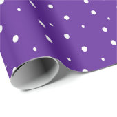 Lila Holiday Dot Design Geschenkpapier (Rolleneckpunkt)