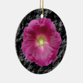 Lila Hollyhocks-Ornament Keramikornament (Rechts)