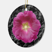 Lila Hollyhocks-Ornament Keramikornament (Links)