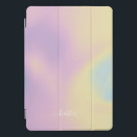 Lila Holographische Gradient Ombré Elegantes Skrip iPad Pro Cover<br><div class="desc">Stilvolle Trendy Lila Holographic Gradient Ombré Cover für iPad mit elegantem Drehbuch für Schule oder Büro in Rosa,  Lila,  Blau. Passen Sie diese iPad-Abdeckung mit Ihrem eigenen Namen an.</div>