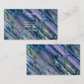 Lila hölzernes Tor Visitenkarte (Vorne/Hinten)