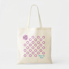 Lila Honeycomb Tote Bag | Tragen Sie den Buzz Tragetasche
