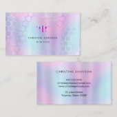 lila Honigwabensechswerge Visitenkarte (Vorne/Hinten)